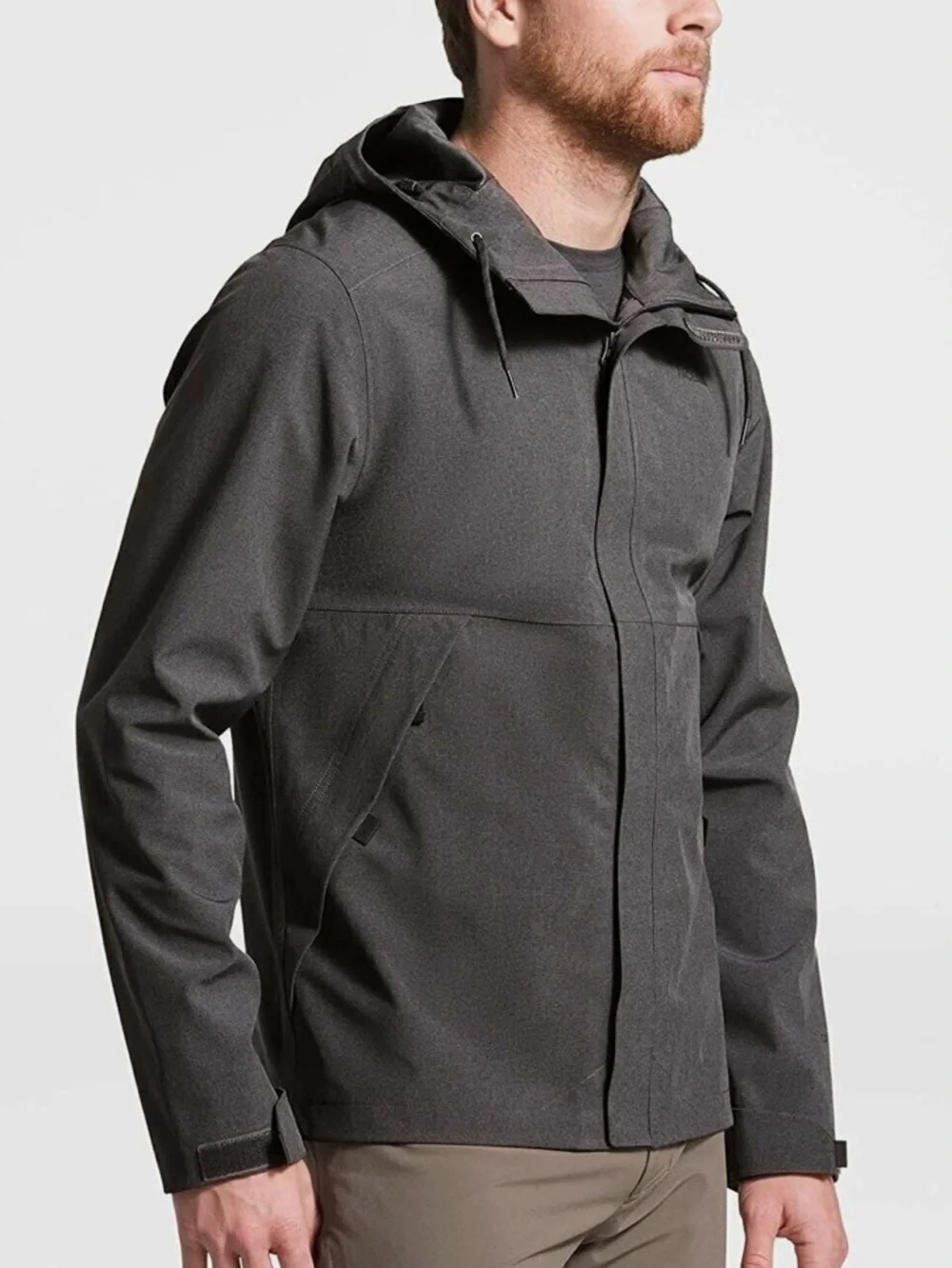 The North Face Men's Apex Flex DryVent Dark Gray Hooded Jacket Size M